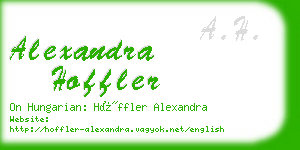 alexandra hoffler business card